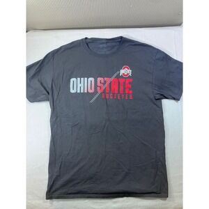 Ohio State Buckeyes Mens T Shirt Gray Short Sleeve Graphic Tee‎ Athletic Apparel